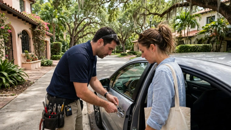 Car Lockout Service in Coral Gables, FL — Keys Locked in Your Car?